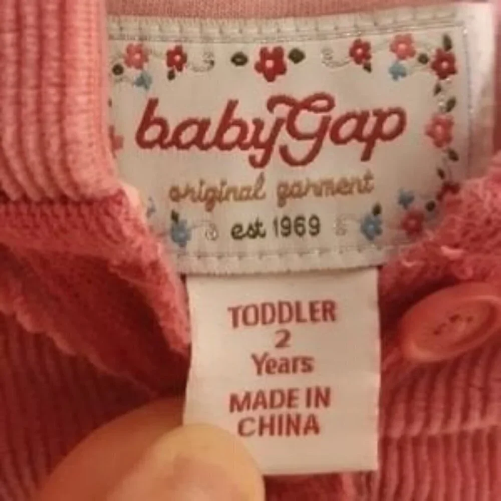 Baby Gap corduroy look hooded dress. 2